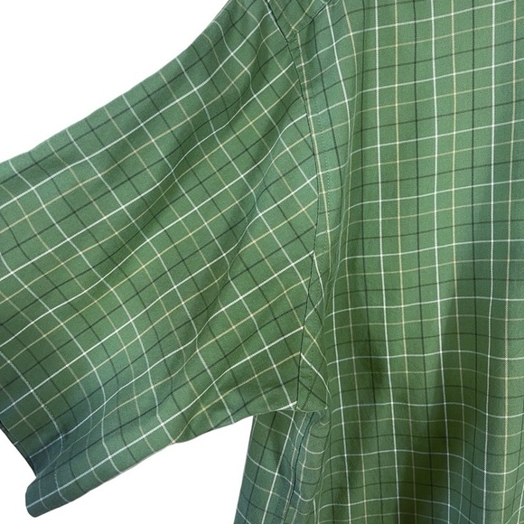 LL Bean Plaid Wrinkle Resistant Traditional Fit Short Sleeve Button Down Shirt L - Picture 9 of 14